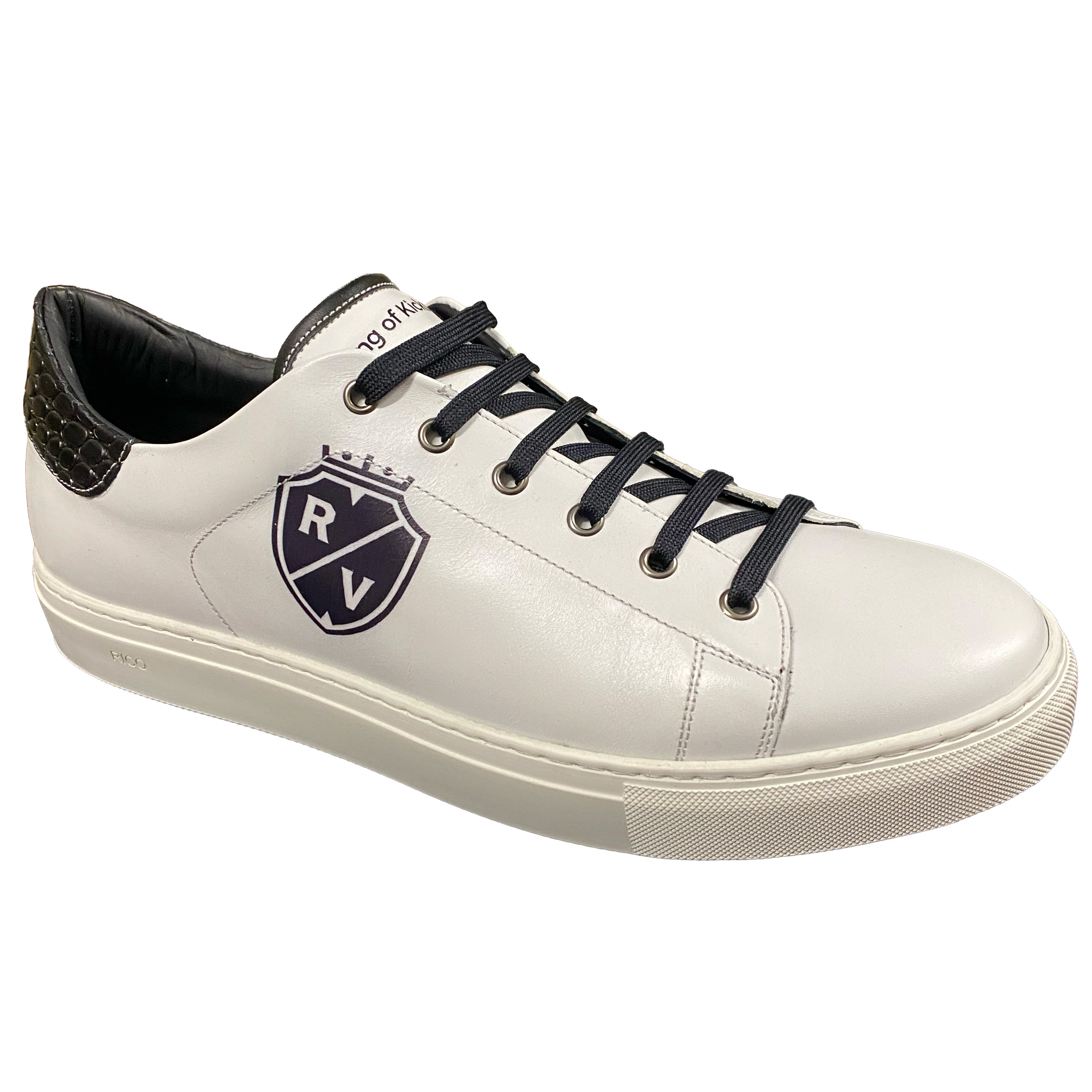 Opvallende custom sneaker met volledig bedrukt ontwerp